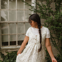 Handmade nursing friendly linen dress. Structured bodice with pockets. Perfect for the sustainable closet.