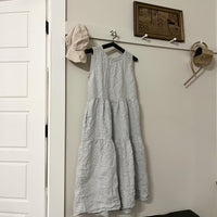 Handmade linen dress perfect for spring or summer. Make with pockets. Perfect for the sustainable closet. 